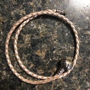 Pandora leather double rope bracelet
